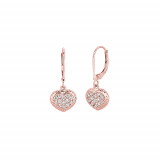 Jewelmi Custom 14k Rose Gold Diamond Earrings photo