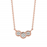 Jewelmi Custom 14k Rose Gold Diamond Necklace photo