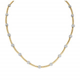 Jewelmi Custom 14k Yellow Gold Diamond Necklace photo
