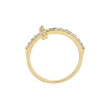Jewelmi Custom 14k Yellow Gold Diamond Ring photo 2