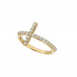 Jewelmi Custom 14k Yellow Gold Diamond Ring photo