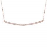 Jewelmi Custom 14k Rose Gold Diamond Necklace photo