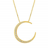 Jewelmi Custom 14k Yellow Gold Diamond Necklace photo