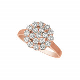 Jewelmi Custom 14k Rose Gold Diamond Ring photo