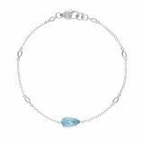 Tacori Sterling Silver Horizon Shine Gemstone Women's Bracelet - SB22602 photo