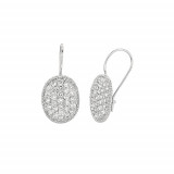 Jewelmi Custom 14k White Gold Diamond Earrings photo