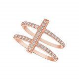 Jewelmi Custom 14k Rose Gold Diamond Ring photo