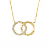 Jewelmi Custom 14k Yellow Gold Diamond Necklace photo