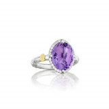 Tacori Sterling Silver Gemma Bloom Gemstone Men's Ring - SR14501 photo