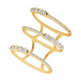 Jewelmi Custom 14k Yellow Gold Diamond Ring photo