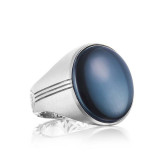 Tacori Sterling Silver Legend Gemstone Men's Ring - MR10437 photo