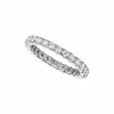 Jewelmi Custom 14k White Gold Diamond Eternity Wedding Band photo