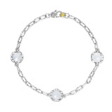 Tacori Sterling Silver Crescent Crown Gemstone Women's Bracelet - SB22103 photo