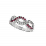 Jewelmi Custom 14k White Gold Sapphire Diamond Ring photo