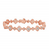 Jewelmi Custom 14k Rose Gold Diamond Bracelet photo