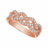 Jewelmi Custom 14k Rose Gold Diamond Ring photo