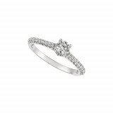 Jewelmi Custom 14k White Gold Diamond Engagement Ring Set photo