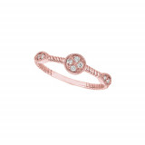 Jewelmi Custom 14k Rose Gold Diamond Ring photo