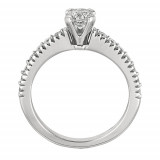 Jewelmi Custom 14k White Gold Straight Diamond Engagement Ring photo 2
