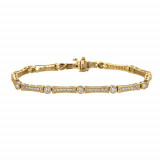 Jewelmi Custom 14k Yellow Gold Diamond Bracelet photo
