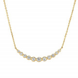 Jewelmi Custom 14k Yellow Gold Diamond Necklace photo
