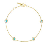Tacori 14k Yellow Gold Petite Gemstones Women's Bracelet - SB23048FY photo