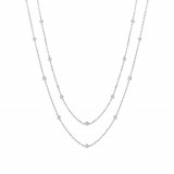 Jewelmi Custom 14k White Gold Diamond Necklace photo