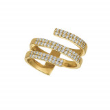 Jewelmi Custom 14k Yellow Gold Diamond Ring photo