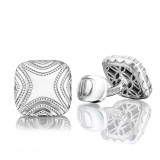 Tacori Sterling Silver Retro Classic Men's Cuffink - MCL107-B1 photo