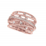 Jewelmi Custom 14k Rose Gold Diamond Ring photo