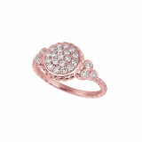 Jewelmi Custom 14k Rose Gold Diamond Ring photo