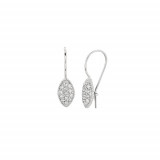 Jewelmi Custom 14k White Gold Diamond Earrings photo