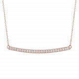 Jewelmi Custom 14k Rose Gold Diamond Necklace photo
