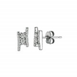 Jewelmi Custom 14k White Gold Diamond Earrings photo