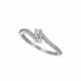 Jewelmi Custom 14k White Gold Diamond Ring photo