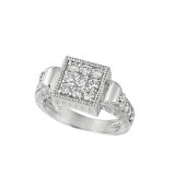 Jewelmi Custom 14k White Gold Diamond Ring photo