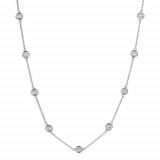 Jewelmi Custom 14k White Gold Diamond Necklace photo