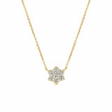 Jewelmi Custom 14k Yellow Gold Diamond Necklace photo
