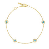 Tacori 14k Yellow Gold Petite Gemstones Women's Bracelet - SB23033FY photo