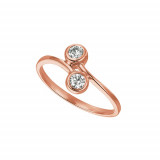 Jewelmi Custom 14k Rose Gold Diamond Ring photo