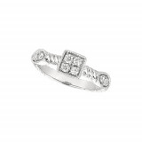 Jewelmi Custom 14k White Gold Diamond Ring photo