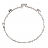Jewelmi Custom 14k White Gold Diamond Bangle Bracelet photo 2