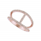 Jewelmi Custom 14k Rose Gold Diamond Ring photo