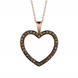 Jewelmi Custom 14k Rose Gold Diamond Necklace photo