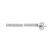 Jewelmi Custom 14k White Gold Diamond Earrings photo