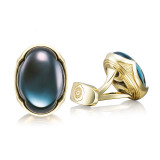 Tacori 18k Yellow Gold Retro Classic Gemstone Men's Cuffink - MCL103Y37 photo