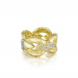 Tacori 18k Yellow Gold The Ivy Lane Diamond Men's Ring - SR186Y photo