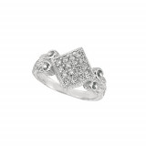 Jewelmi Custom 14k White Gold Diamond Ring photo