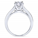 Gabriel & Co. 14k White Gold Contemporary Straight Engagement Ring - ER12324R3W44JJ photo 2