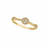 Jewelmi Custom 14k Yellow Gold Diamond Ring photo